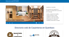 Desktop Screenshot of carpinterosenqueretaro.com