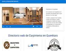 Tablet Screenshot of carpinterosenqueretaro.com